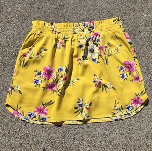 NWT Floral Yellow Skirt
